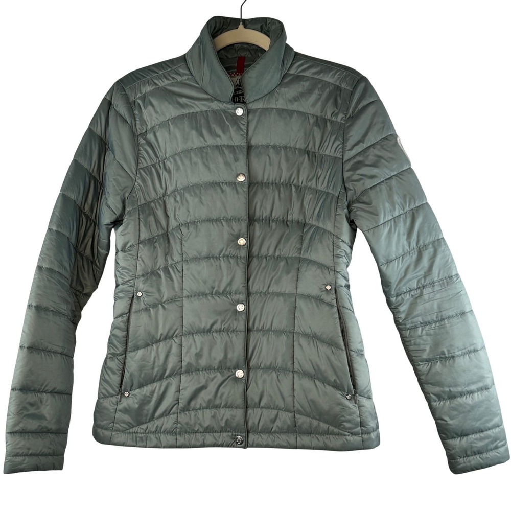 Alp-n-Rock Quilted Jacket Dusty Blue Lightweight Apres Ski Hiking Womens M